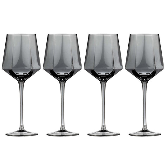Tempa Jaxon Set of 4 Wine Glasses 450ml Charcoal